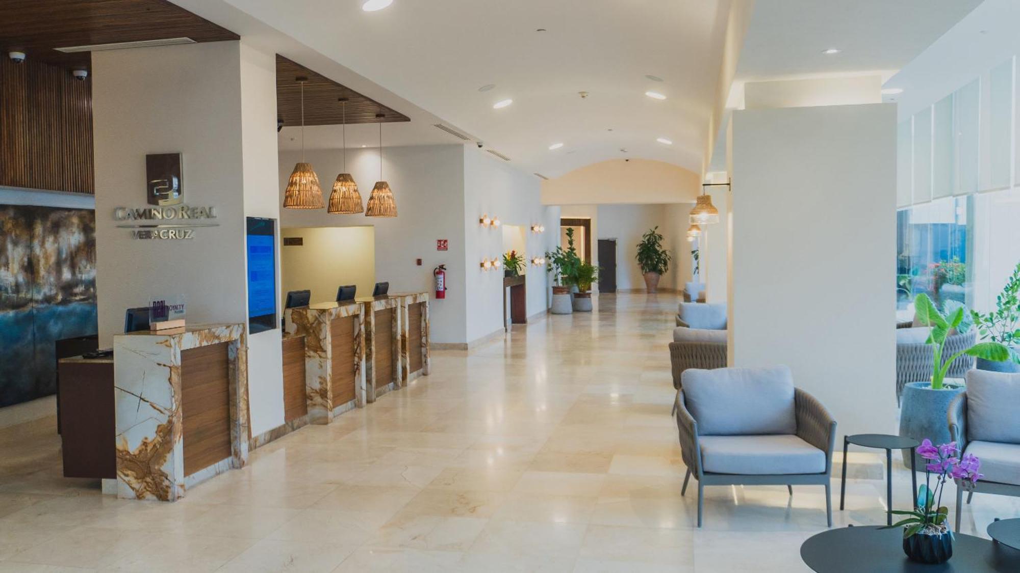 Camino Real Veracruz Buitenkant foto Lobby
